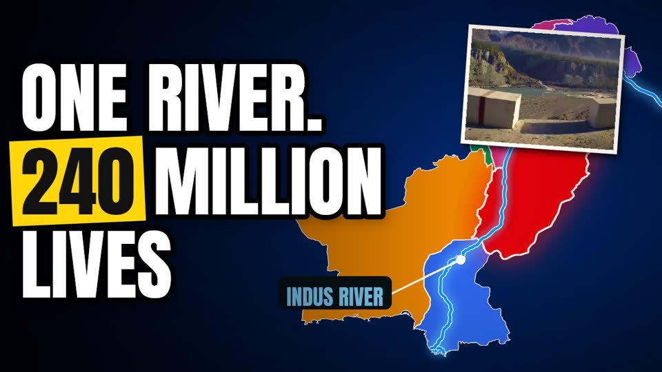Thumbnail: One river, 240 million lives — the Indus drawn across Pakistan